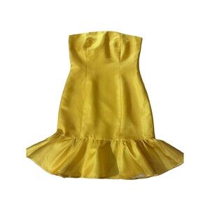 Julie Brown NYC Mini Sleeveless Halter Dress Size 2 Yellow